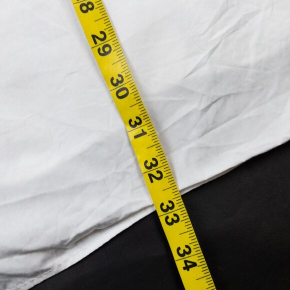 Frank & Eileen Victoria Tuxedo Blouse Womens XL White Oversized Cotton Button-Up - Picture 11 of 13